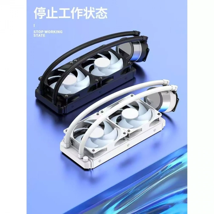 Hadron Gs240 Sıvı Soğutmalı Rgb Tüplü İşlmeci Fanı 240Mm| Intel Amd Uyumlu