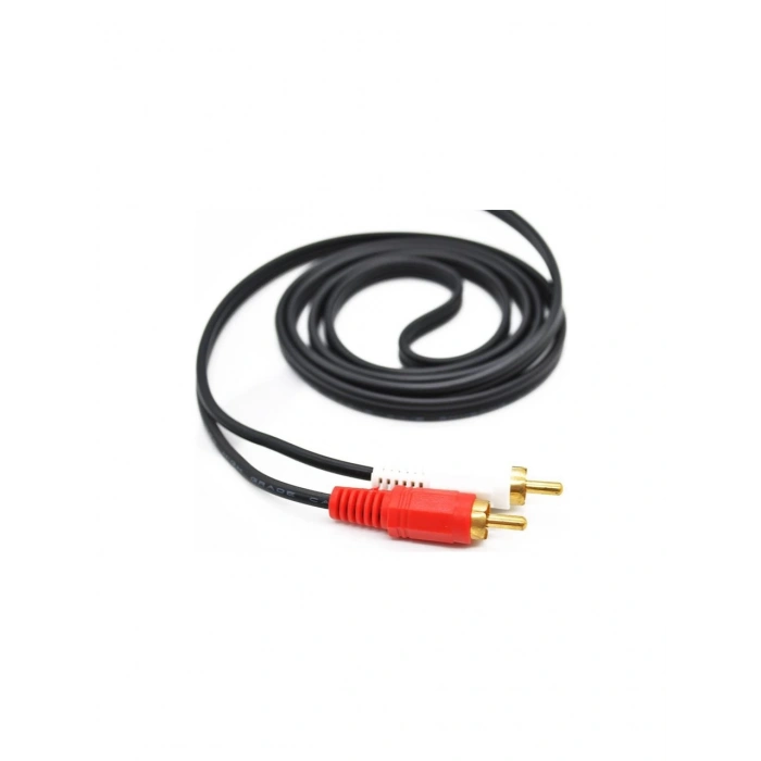 Hadron Hdx1032 3.5Mm To 2Rca Kablo 2Line Gold 5M Siyah