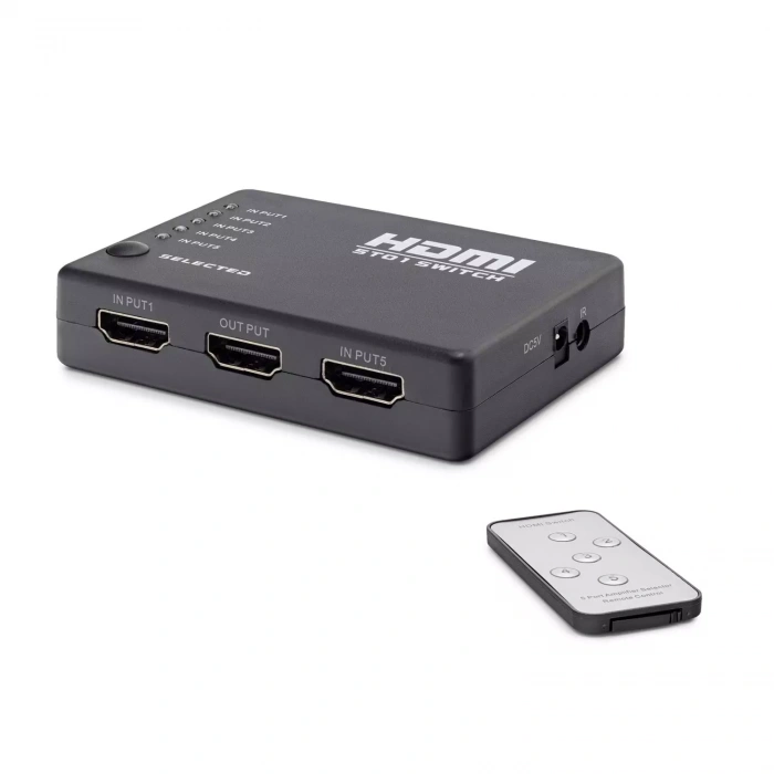 HADRON HDX1272 SWITCH HDMI KUMANDALI 5 PORT