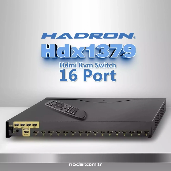 Hadron Hdx1379 Hdmi Kvm Switch 16Port Siyah