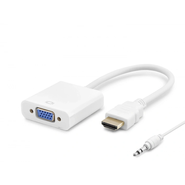 HADRON HDX2019(4105) ÇEVİRİCİ HDMI TO VGA + SESLI