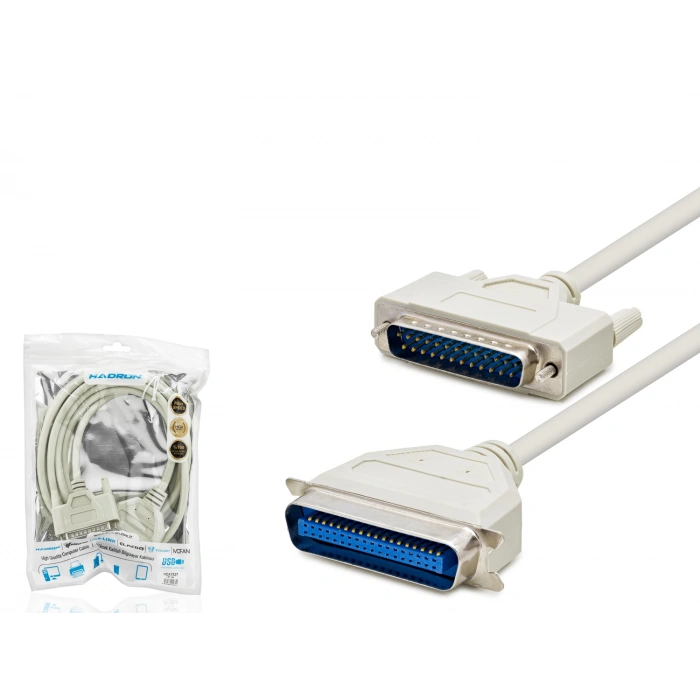 HADRON HDX7527 KABLO PRINTER LPT F/M 2.70MT