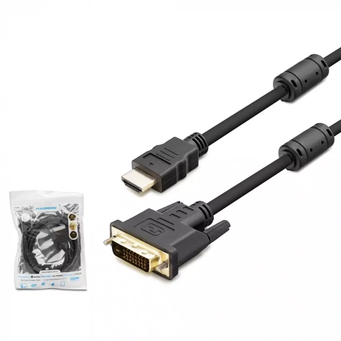 Hadron Hdx7752 Dvi To Hdmi Kablo 24+1 Pvc 1.8M Siyah