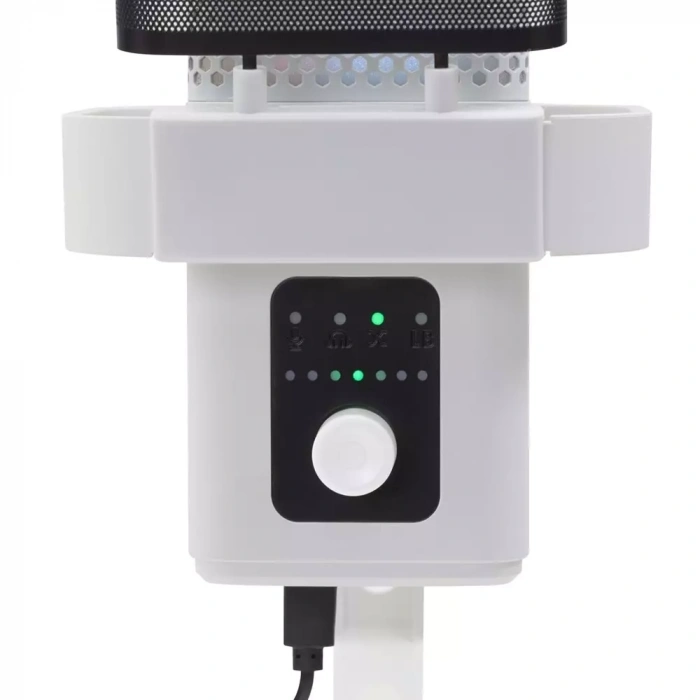 Hadron M6W Profesyonel Masaüstü RGB Gaming Mikrofon 192kHz/24Bit USB ve Type-C Beyaz