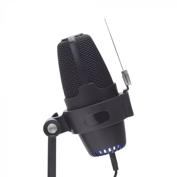 Hadron M9 Profesyonel RGB Gaming Mikrofon 48kHz/16Bit USB ve Type-C Bağlantılı Siyah