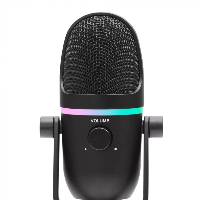 Hadron Me5 Profesyonel Çift Modlu RGB Yayıncı Mikrofonu 192kHz/24Bit USB Siyah