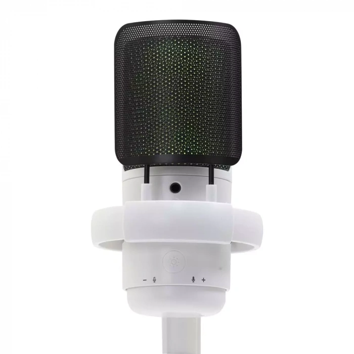 Hadron Me6W Profesyonel RGB Gaming Mikrofon 192kHz/24Bit USB Type-C Beyaz