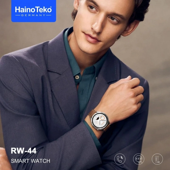 Haino Teko RW44 Amoled Ekran Android İos HarmonyOs Uyumlu 3 Kordonlu Akıllı Saat