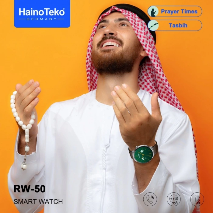 HainoTeko RW-50 Erkek Akıllı Saati Tesbihat Namaz Süresi