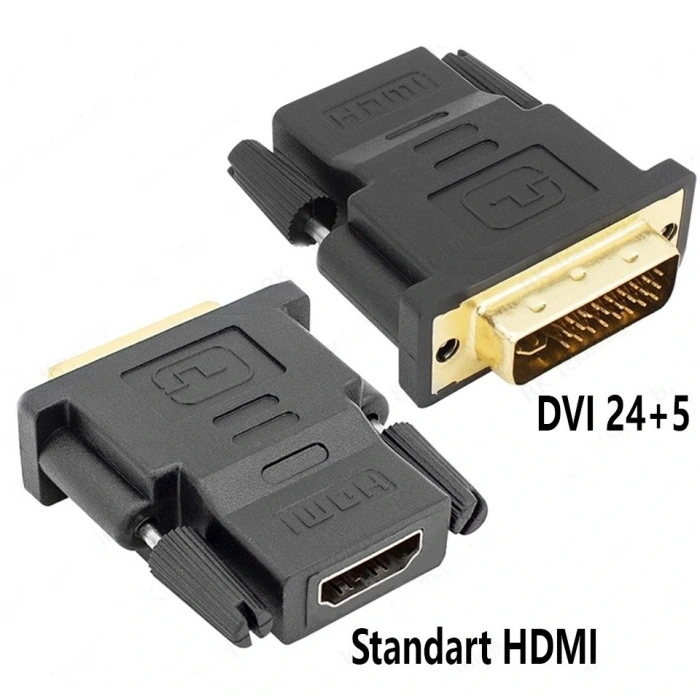 HDMI Dişi To Dvı-I (24+5) Erkek Dönüştürücü Adaptör