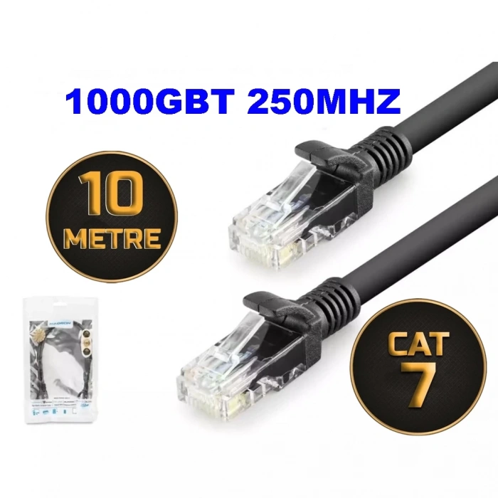 HDX5094 CAT7 KABLO 1000GBT 250MHZ 10M SİYAH