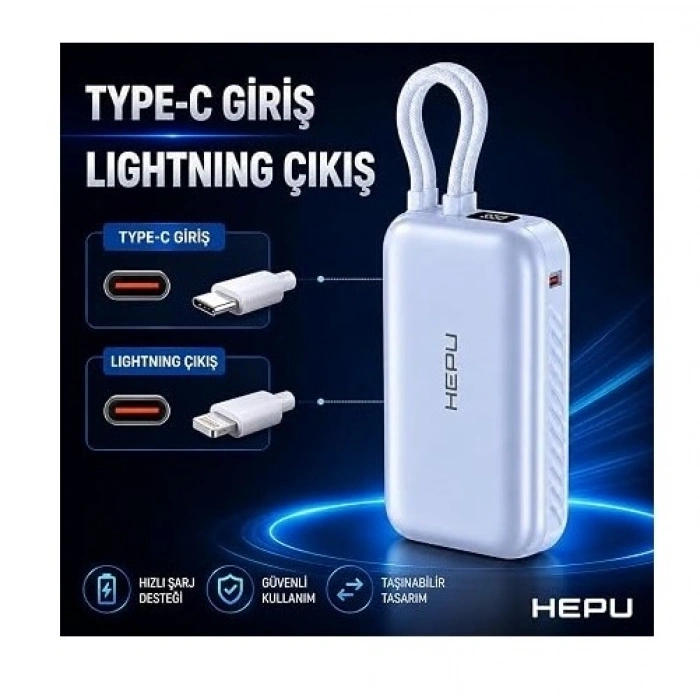 HEPU HP-AP01 10.000 mAh Qualcomm Quick Charge 3.0 Powerbank