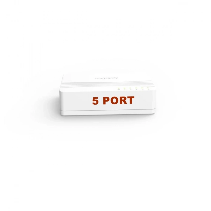 Hikvision DS-3E0105D-E 5 Port 10/100 Yönetilemez Switch