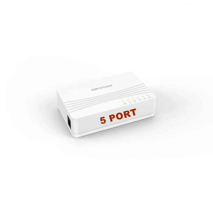 Hikvision DS-3E0105D-E 5 Port 10/100 Yönetilemez Switch