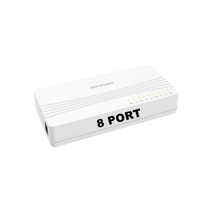 Hikvision DS-3E0108D-E 8 Port 10/100 Yönetilemez Switch