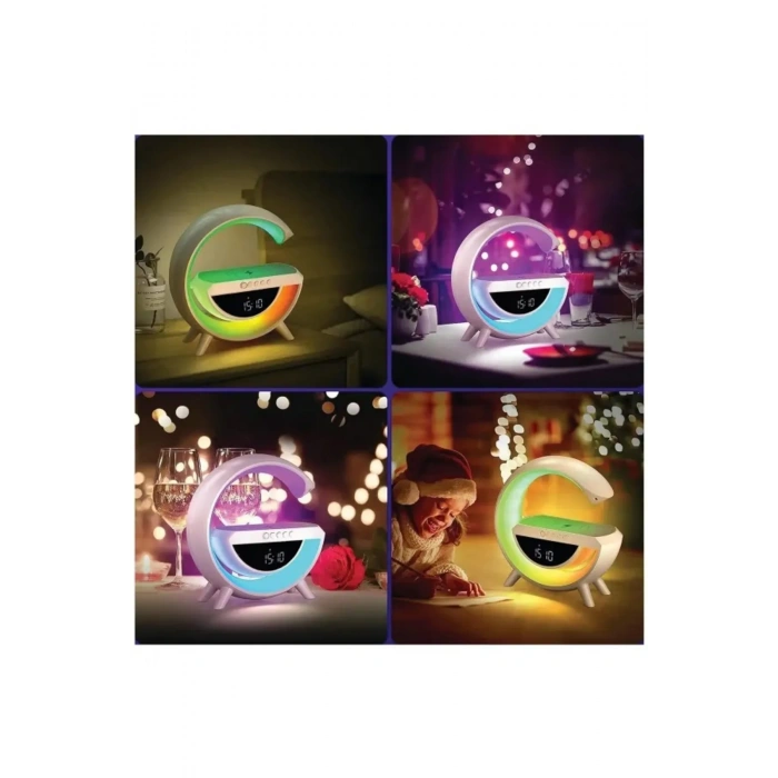 HM-2307 Dijital Göstergeli Rgb Led ve Wireless Şarjlı G Hoparlör