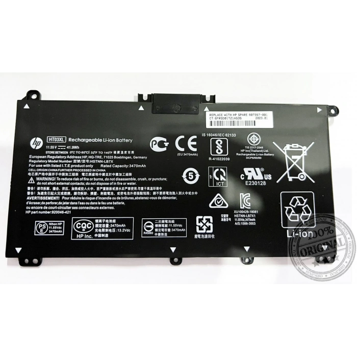 HP HT03XL Batarya Orjinal Hp PİL