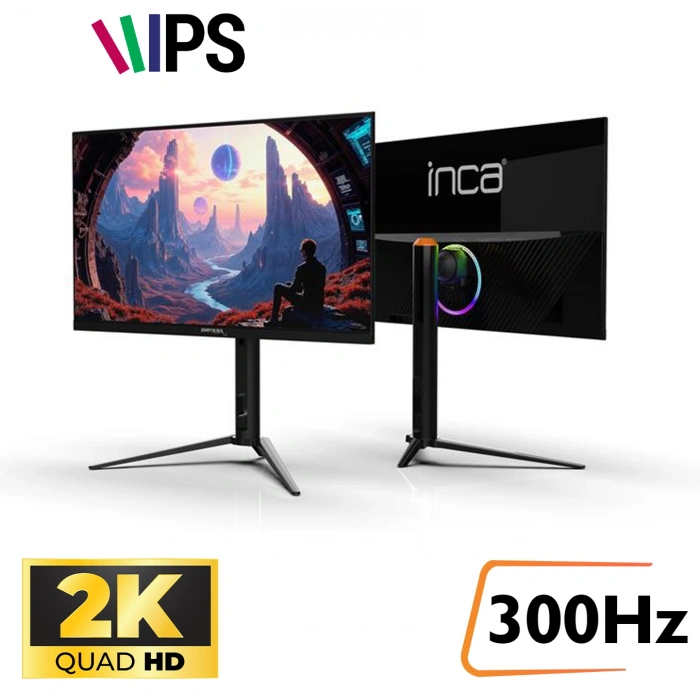 INCA 27 IPS ILM-272KXG 0.5ms 300Hz HDMI-DP Pivot Gaming Monitör 2560 X 1440