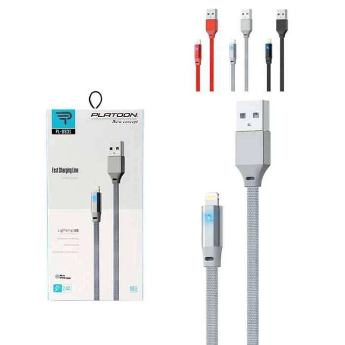 IOS UÇ IŞIKLI USB EXTRA KALİTE SARJ/DATA KABLO