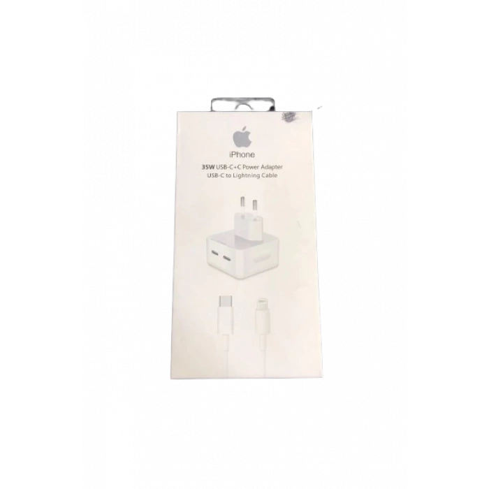 Iphone Şarj Aleti 35w Şarj Başlık Çift Usb-c Hızlı Şarj Cihazı Güç Adaptörü wksw35