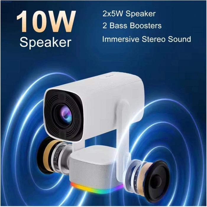 K2 Kablosuz Projektör Ultra HD, 4 Saat Şarj Kapasitesi, 300 ANSI, Wifi 6, Bluetooth 5.2, Android 11