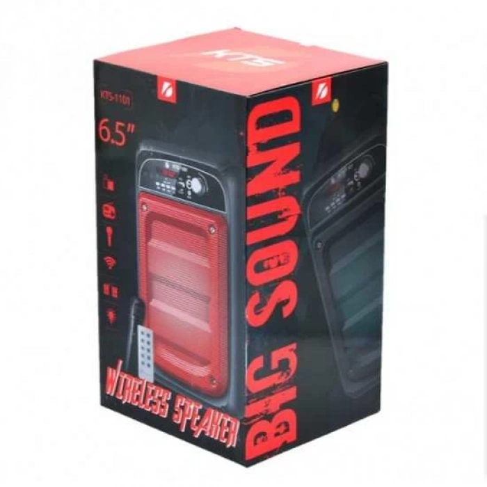 KTS-1101 MİKROFONLU LEDLİ BULUTUT SPEAKER USB-TF-FM