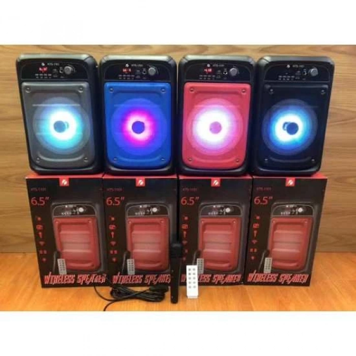 KTS-1101 MİKROFONLU LEDLİ BULUTUT SPEAKER USB-TF-FM