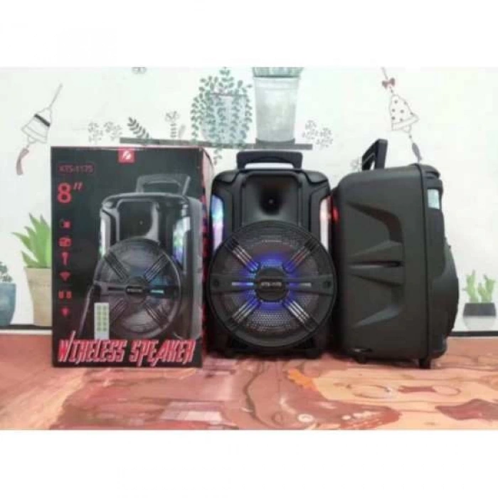 KTS-1175 MİKROFONLU LEDLİ BULUTUT SPEAKER USB-TF-FM