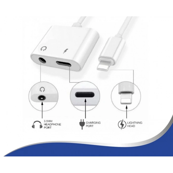 KULAKLIK 3.5MM ÇEVİRİCİ VE İPH-7 VE ÜSTÜ İÇİN ŞARZ 2 İN 1