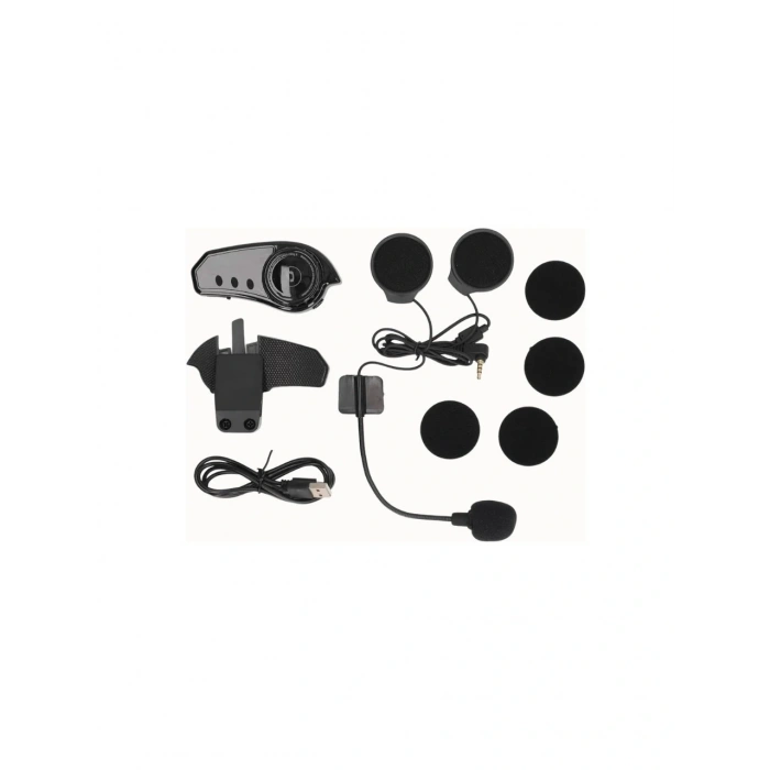 LEERFEİ Bt68 Kameralı Intercom Motosiklet Bluetooth Kask Kulaklık