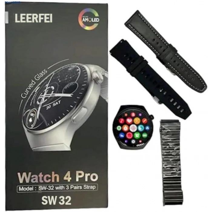 Leerfei SW-32 Smartwatch Akıllı Saat 3 Kordonlu