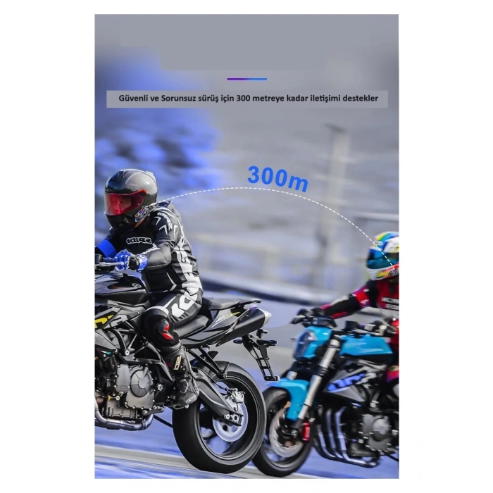 LEERFEI Y20 Max Motosiklet Bluetooth 5.3 Kask Intercom