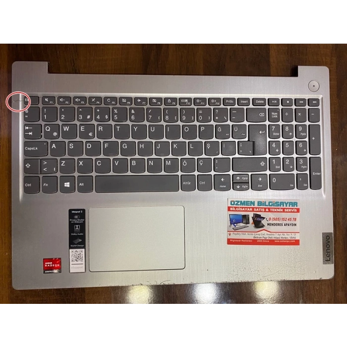 Lenovo Orijinal ideapad 3-15ADA05 KLAVYE DAHİL ÜST KASA