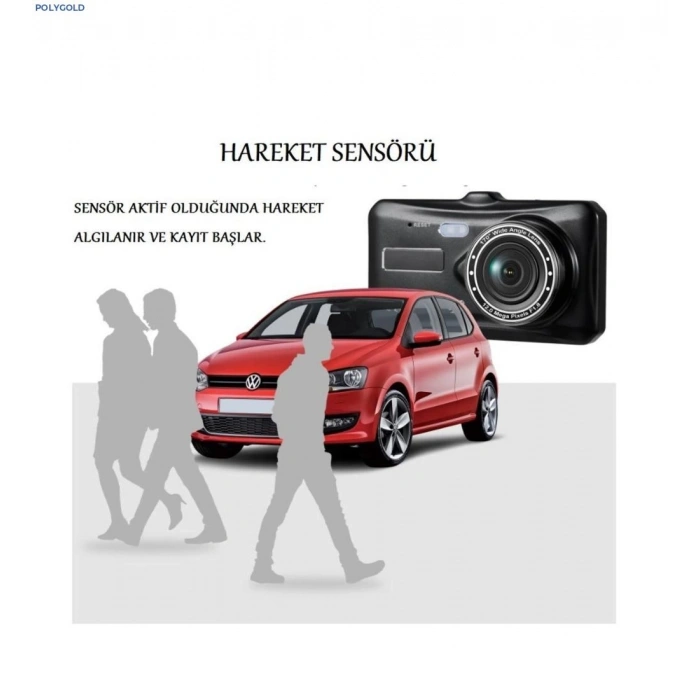 LF-504 ÇİFT LENSLİ ARAÇ İÇİ DİKİZ GPS DASHCAM WIFI ARABA KAMERASI