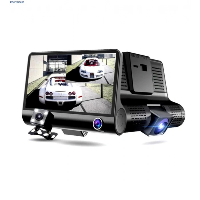 LF-504 ÇİFT LENSLİ ARAÇ İÇİ DİKİZ GPS DASHCAM WIFI ARABA KAMERASI