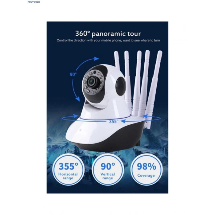 LF-Q6 5 ANTENLİ HD WİFİ İP KAMERA