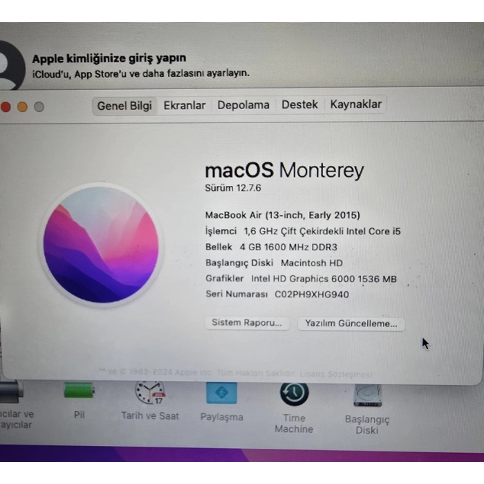 MacBook Air 2015 Model A1466