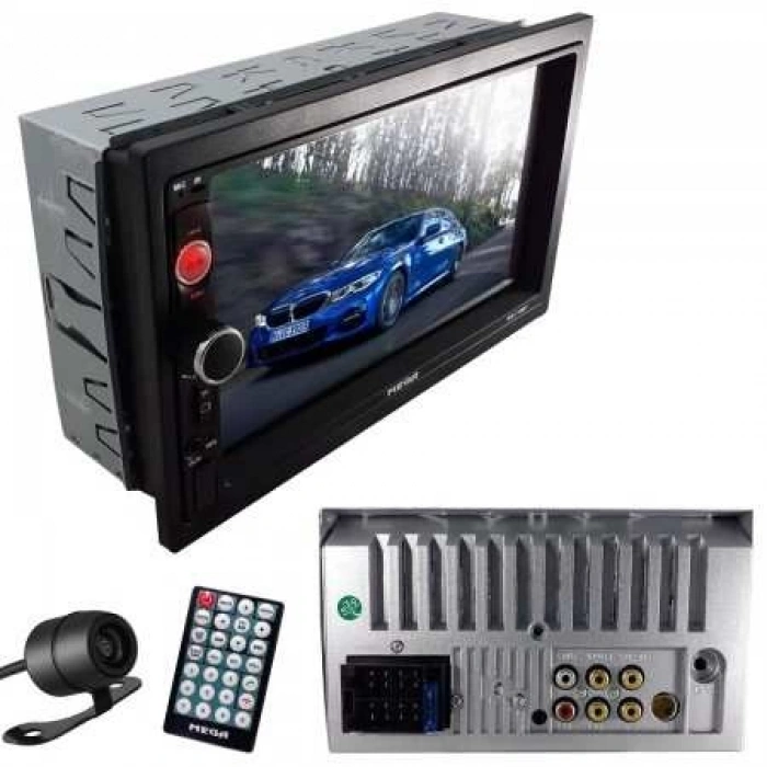 MEGA MG-710B OTO TEYP 7 DOUBLE MIRROR LINK BT/USB/SD/MP4/AUX/FM 4X52W KAMERA HEDİYELİ