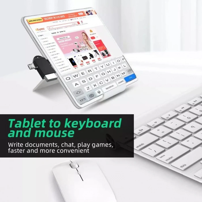 Micro Usb Type-c 3 In 1 Dönüştürücü Çevirici Adaptör Otg