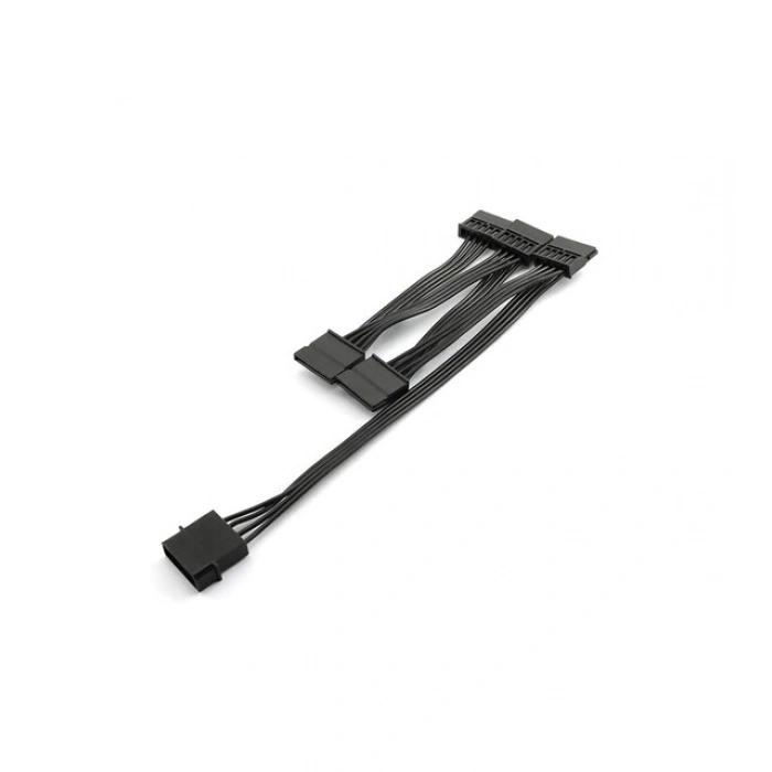 Molex to 5 Sata Power Kablo Ide 4 Pin Sata 15 Pin Sata Güç Kablosu Çoklayıcı A4355