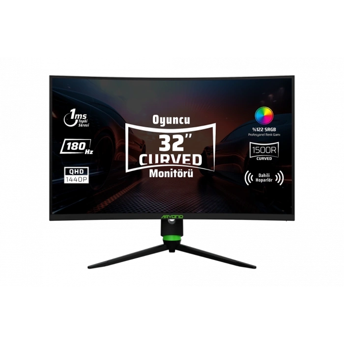 Monster Aryond A32 V2 32 180Hz QHD Curved Hoparlörlü Oyuncu Monitörü