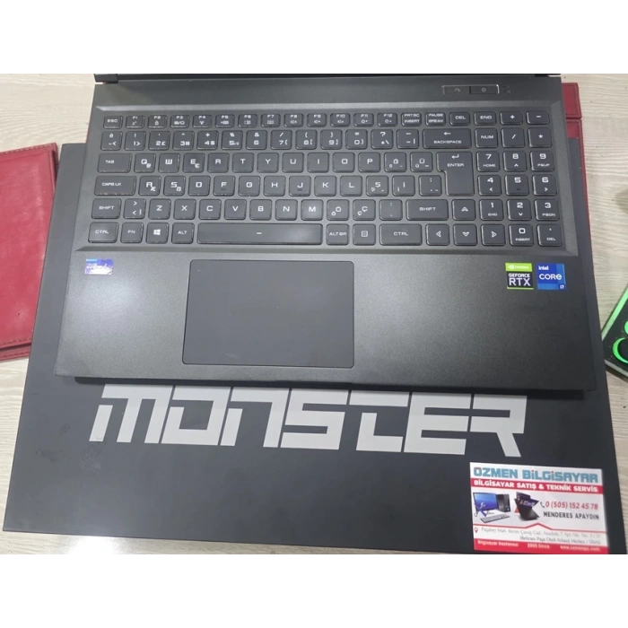 Monster Tulpar T5 V20.3 KLAVYE KASASI+KLAVYE+TOUCPAD