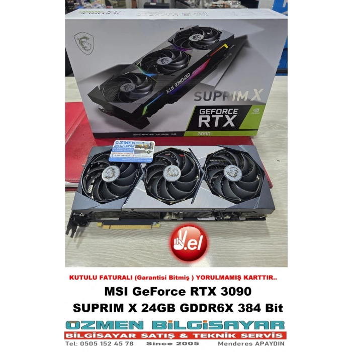 MSI GeForce RTX 3090 SUPRIM X 24G 24GB GDDR6X 384 Bit