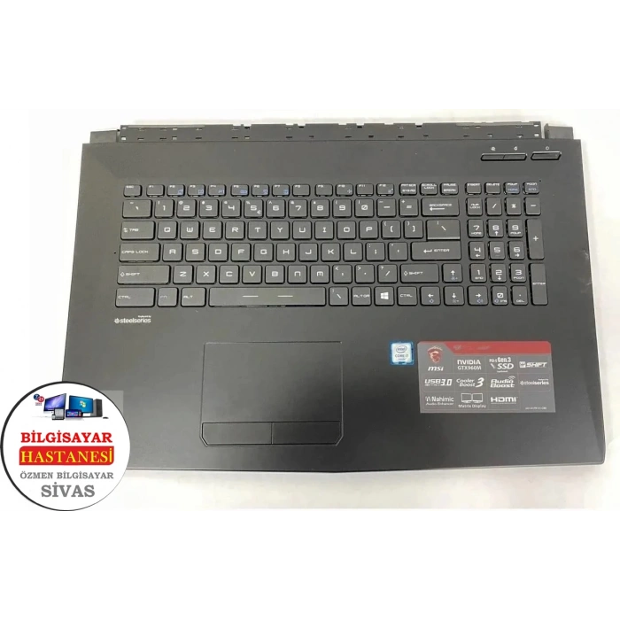 MSI GL72 GP72 MSI MS-1795 MS-1796 MSI MS-1799 Üst Kasa Klavyeli Kasa