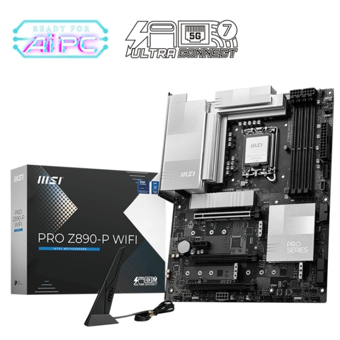 MSI PRO Z890-P WIFI 1851P DDR5 SES GLAN DP/HDMI SATA3 USB3.2 ATX
