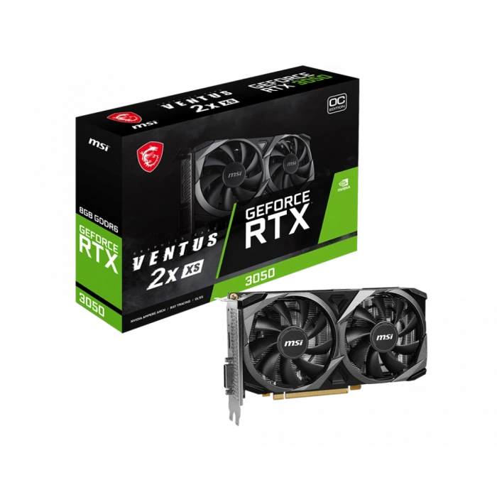 MSI RTX3050 8GB GDDR6 128BIT DP/HDMI/VGA (GEFORCE RTX 3050 VENTUS 2X XS 8G OC)