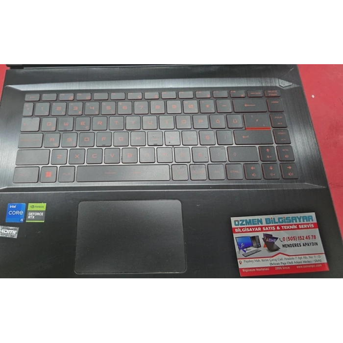 MSI Thin GF63 11UCX-1623XTR Üst Kasa Klavye Dahil
