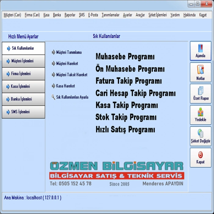 Muhasebe ve Cari Programlar