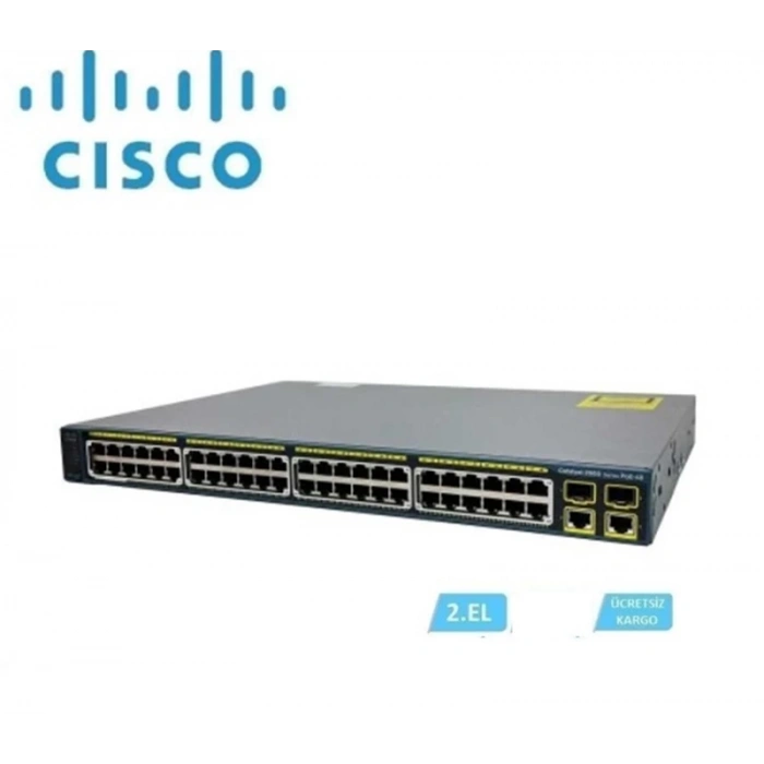 NETWORK CISCO WS-C2960-48PST-L 48 PORT 10/100 POE SWITCH