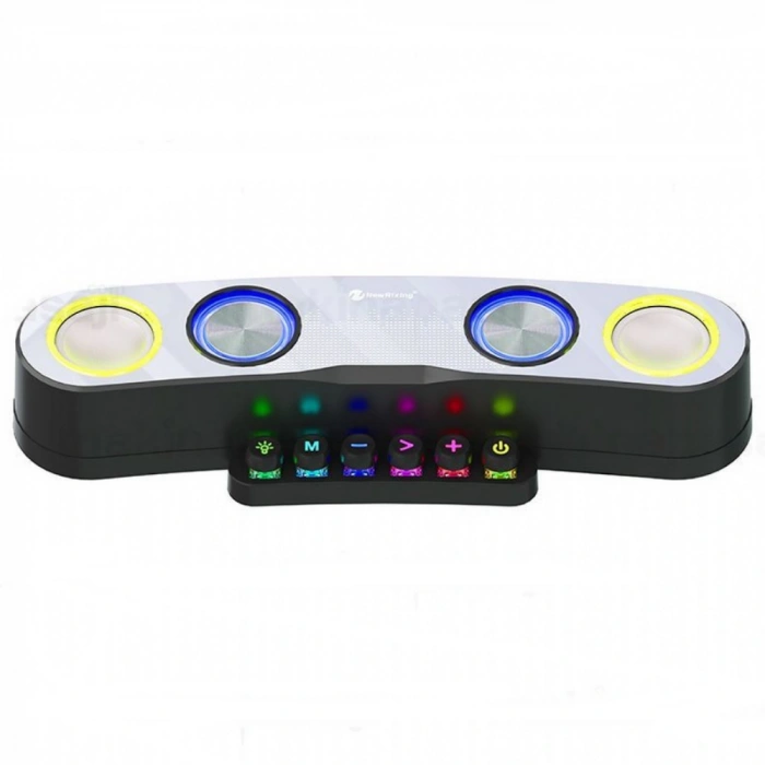 Newrixing NR555 Masaüstü Renkli LED Oyun Bluetooth Hoparlör Desteği TF ve amp; FM